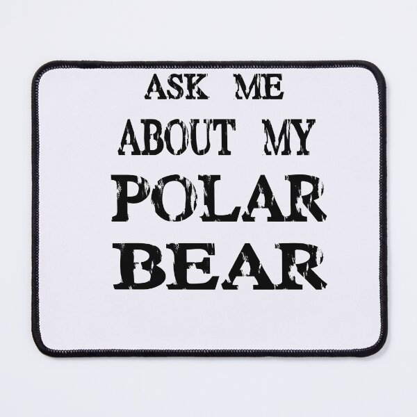 Item preview, Ask Me About My Polar Bear T Shirt Funny Zoo Animal Flip Up Tee designed and sold by Mambahfit.