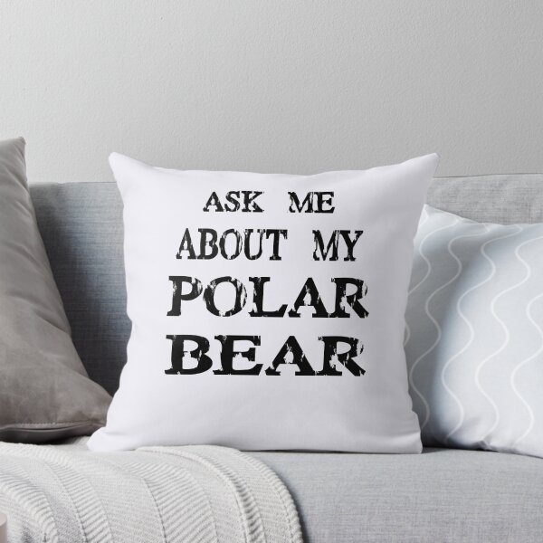 Item preview, Ask Me About My Polar Bear T Shirt Funny Zoo Animal Flip Up Tee designed and sold by Mambahfit.
