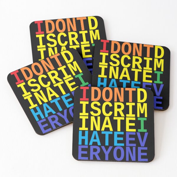 Item preview, I Don't Discriminate I Hate Everyone designed and sold by IKDG.
