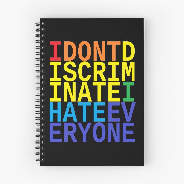 Item preview, I Don't Discriminate I Hate Everyone designed and sold by IKDG.
