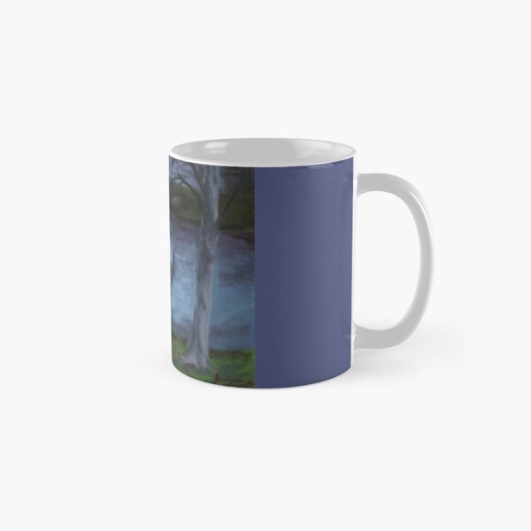 At The Lake By Night Painting Classic Mug