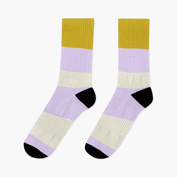 Item preview, Summer Vibes Happy Stripes in Lavender, Gold, and White designed and sold by ECMazurDesign.