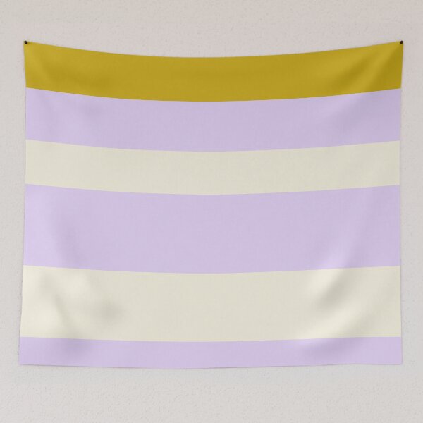 Item preview, Summer Vibes Happy Stripes in Lavender, Gold, and White designed and sold by ECMazurDesign.