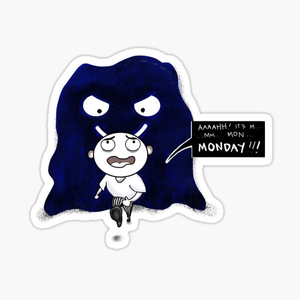 M is For Monster Monday Sticker