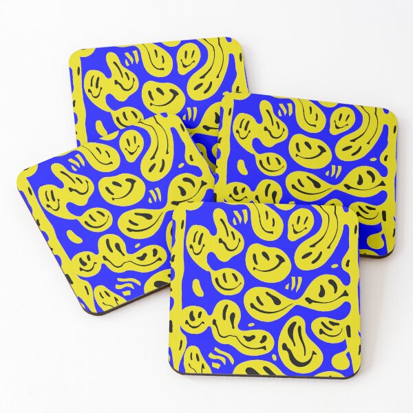 Item preview, Blue and Yellow Melted Happiness designed and sold by STUDIO MORE Los Angeles.