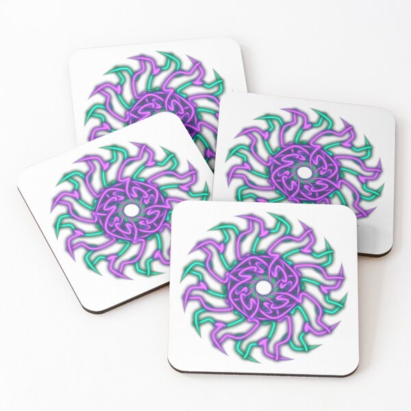 Item preview, Violet and blue star, abstract art designed and sold by Meo Design.