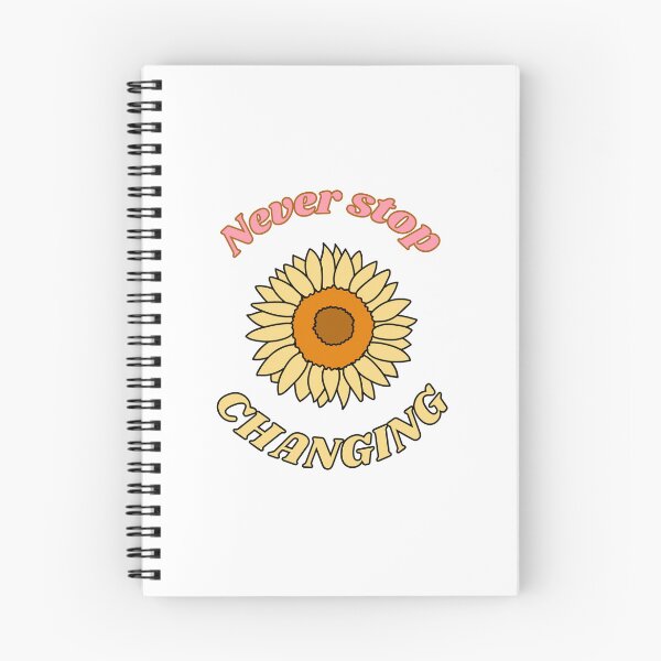 Item preview, Never stop changing sunflower motif designed and sold by AbiLeads.