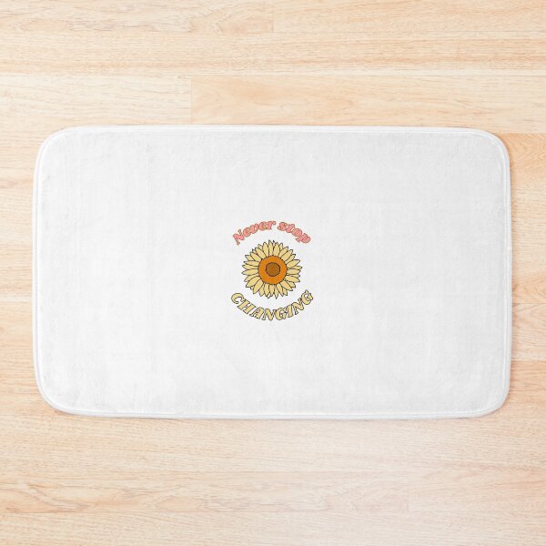 Item preview, Never stop changing sunflower motif designed and sold by AbiLeads.