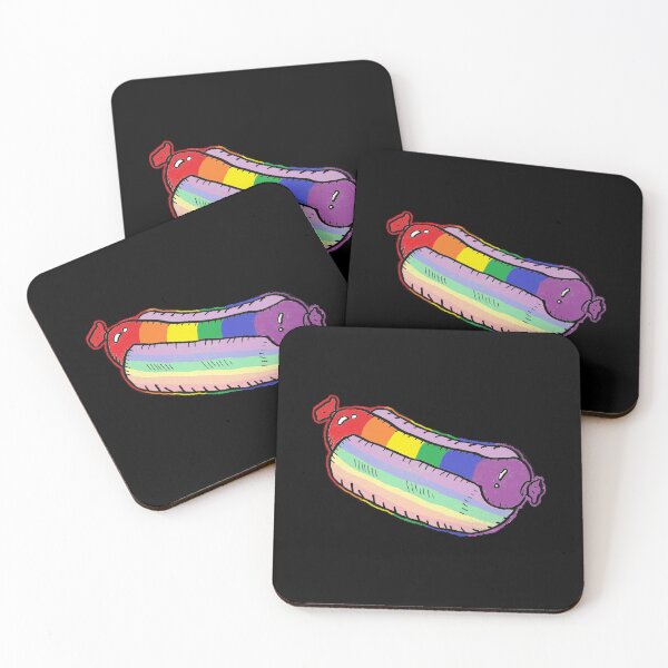 Item preview, Rainbow Striped Hot-Dog designed and sold by Riccivela.