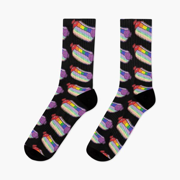 Item preview, Rainbow Striped Hot-Dog designed and sold by Riccivela.