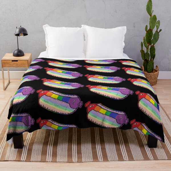 Item preview, Rainbow Striped Hot-Dog designed and sold by Riccivela.