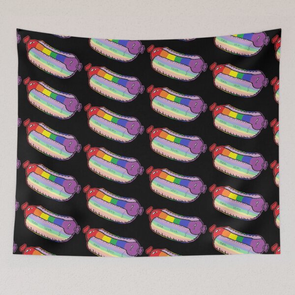Item preview, Rainbow Striped Hot-Dog designed and sold by Riccivela.
