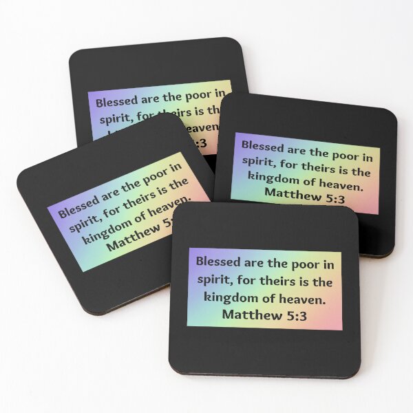 Item preview, Bible Verse Matthew 5:3 designed and sold by Prayingwarrior.