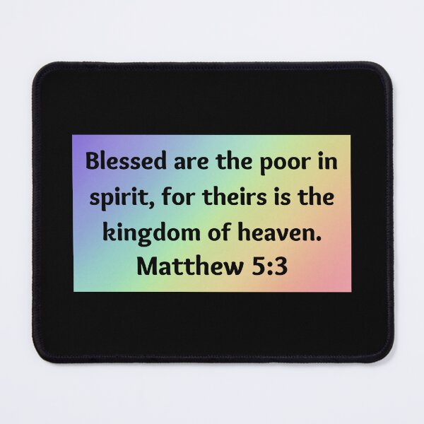 Item preview, Bible Verse Matthew 5:3 designed and sold by Prayingwarrior.