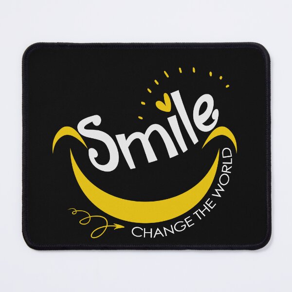 Item preview, Smile Change The World, Motivational Quote, designed and sold by OB-Store.