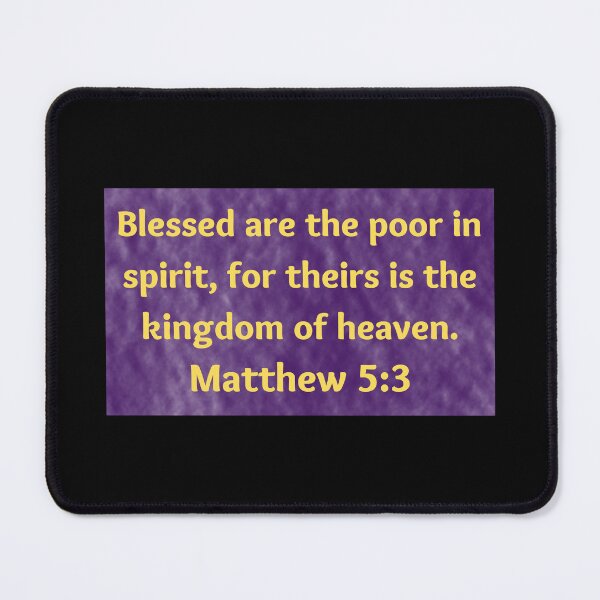 Item preview, Bible Verse Matthew 5:3 designed and sold by Prayingwarrior.