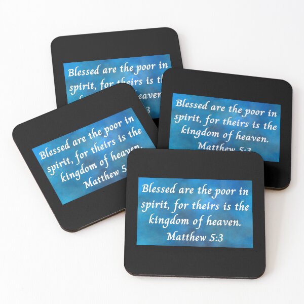 Item preview, Bible Verse Matthew 5:3 designed and sold by Prayingwarrior.