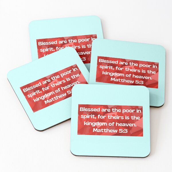Item preview, Bible Verse Matthew 5:3 designed and sold by Prayingwarrior.