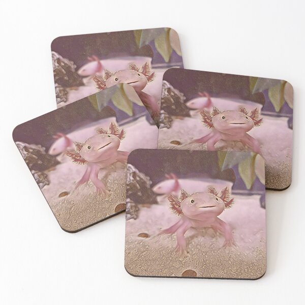 Item preview, Pink and Gold Axolotl - axolotl art designed and sold by wildlifezen.