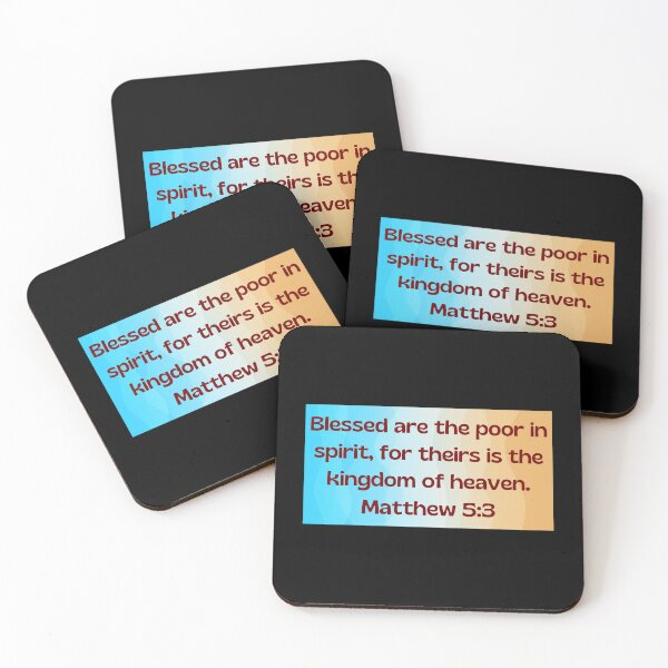 Item preview, Bible Verse Matthew 5:3 designed and sold by Prayingwarrior.
