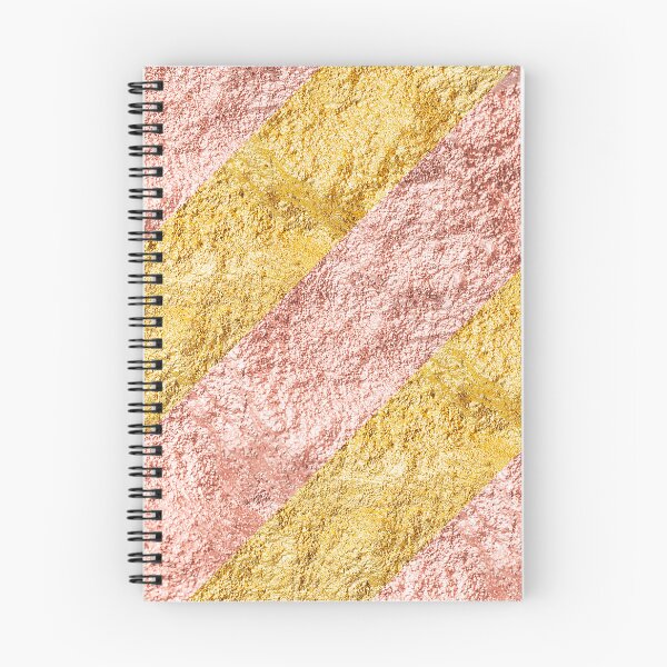 Item preview, Elegant Diagonal Stripes, Rosegold Gold designed and sold by BronikowskiART.