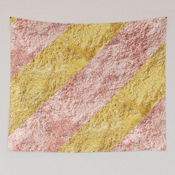 Item preview, Elegant Diagonal Stripes, Rosegold Gold designed and sold by BronikowskiART.