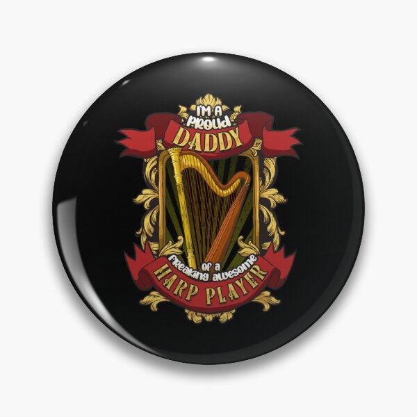 Item preview, Proud Daddy Of A Freaking Awesome Harp Player Essential T-Shirt designed and sold by maudie8qvr.