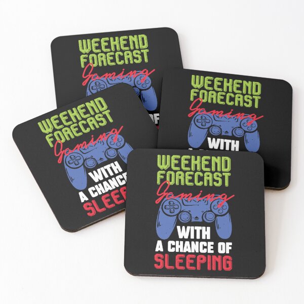 Item preview, Weekend Forecast Gaming With A Chance Of Sleeping designed and sold by InkonoStore.