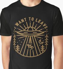Ich will gehen Grafik T-Shirt
