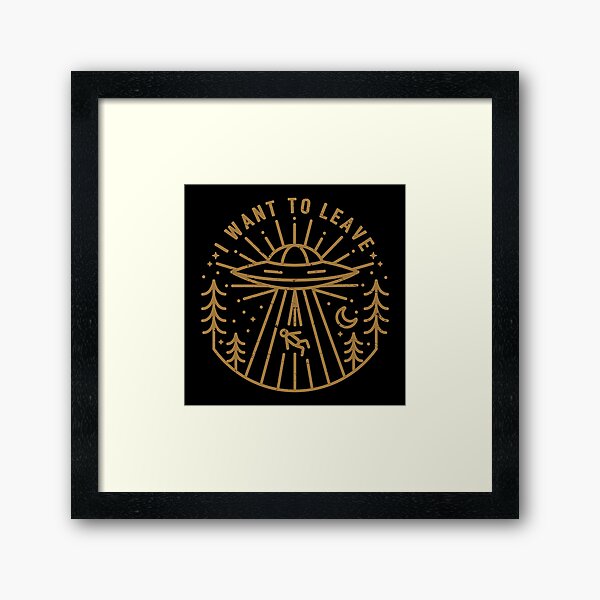 I Want To Leave Framed Art Print