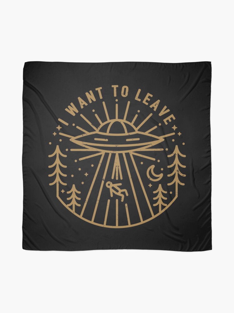 Alternate view of I Want To Leave Scarf