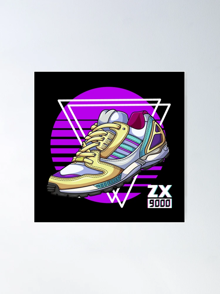 Zx 9000 Citrus Sneaker Lifestyle ninetees Retro Runner Torsion | Poster