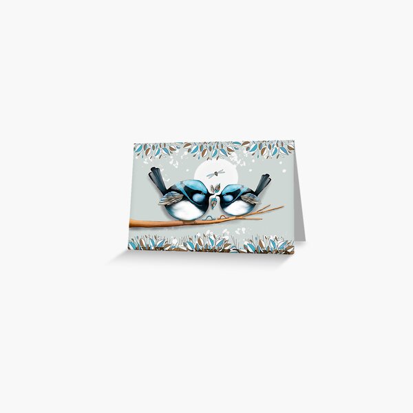 Fairywrens azules Tarjetas de felicitación