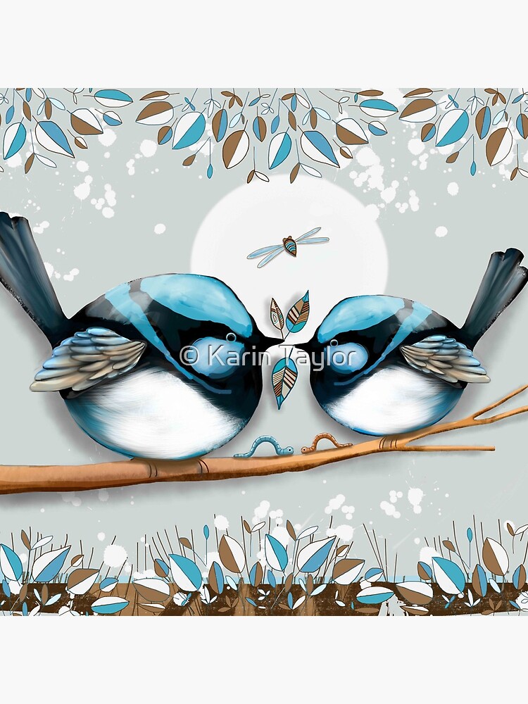 Blue Wrens by karin