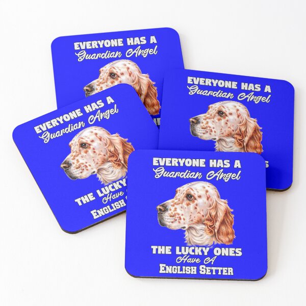 Item preview, English Setter Dog Pet Owner Everyone Has A Guardian Angel designed and sold by fantasticdesign.
