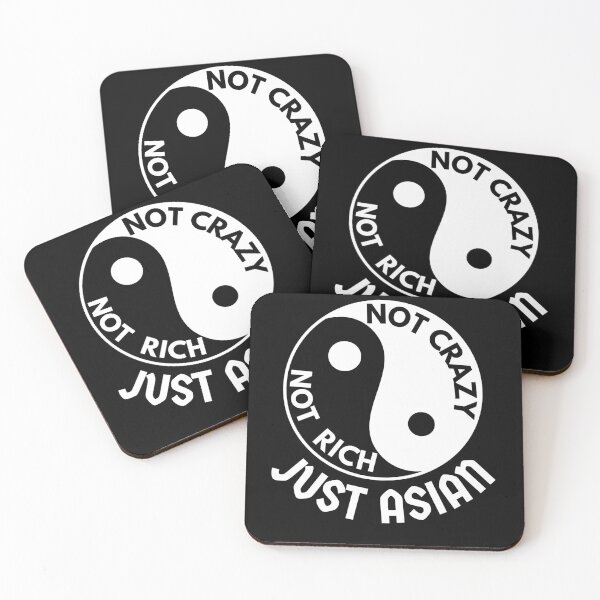 Item preview, Not Crazy Not Rich Just Asian Funny Tao (White) designed and sold by Printshac.