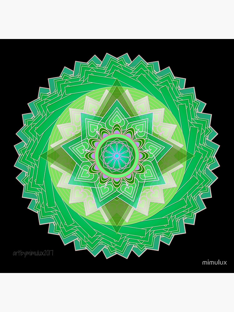 Heart Chakra Mandala - Anahata  Art Board Print for Sale by mimulux