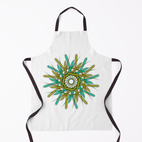 Item preview, Star of yellow and green lights, abstract art designed and sold by Meo Design.