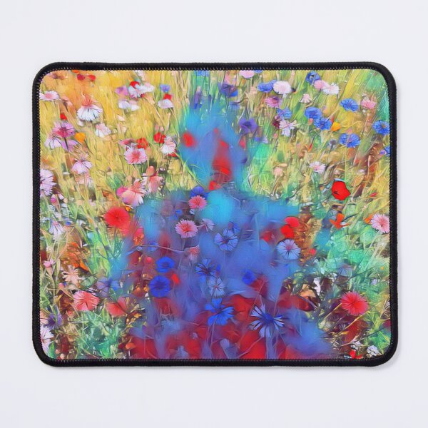 Item preview, Colorful flower meadow with the shadow of the photographer - summery photo design designed and sold by kikidu21.