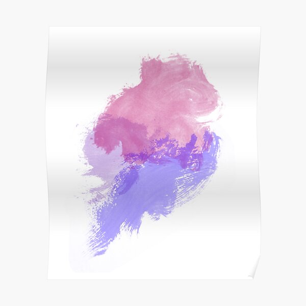 Póster «Patrón de manchas de acuarela de colores pastel» de Ankerd |  Redbubble