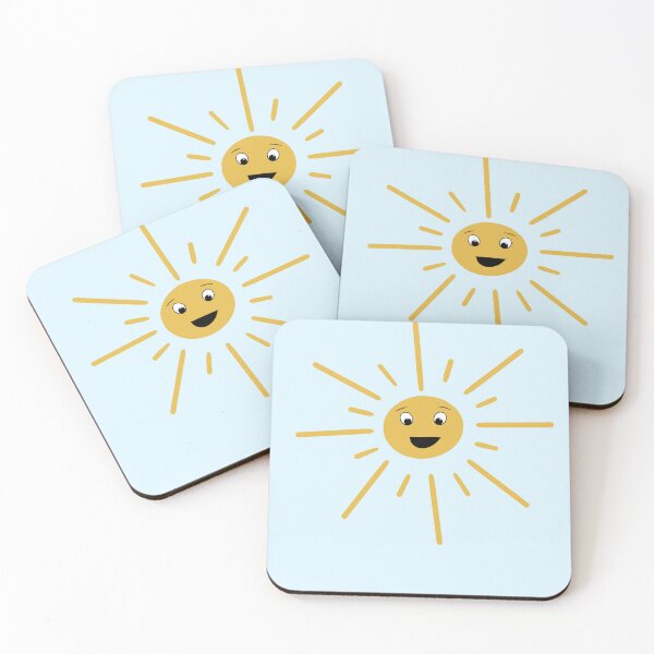 Item preview, Smiley Sun with Blue Background designed and sold by CPArtStudios.