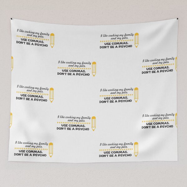 Item preview, I like cooking my family and my pets - use commas! designed and sold by nektarinchen.