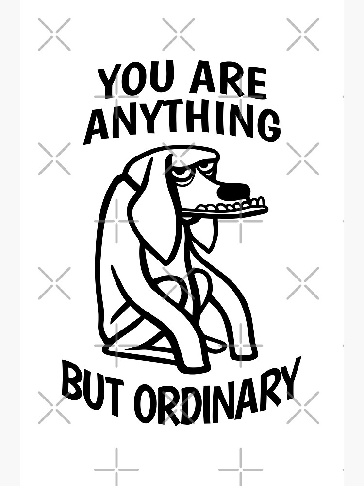 you-are-anything-but-ordinary-poster-by-outcastbrain-redbubble