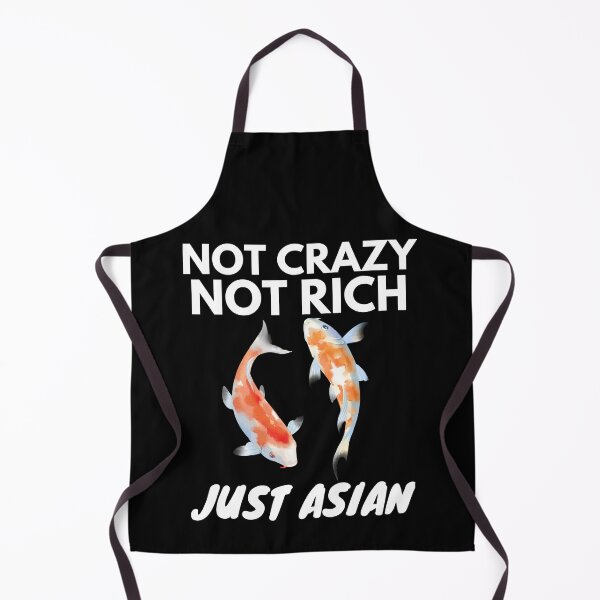 Aperçu de l'œuvre Pas fou pas riche juste asiatique drôle Koi Karps créée et vendue par Printshac.