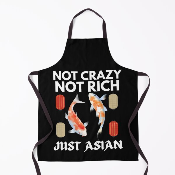 Aperçu de l'œuvre Pas fou pas riche juste asiatique drôle Koi Karps créée et vendue par Printshac.