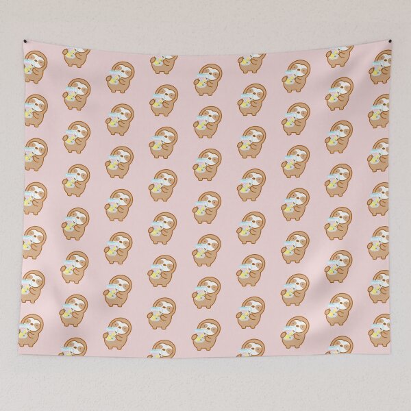 Item preview, Cute Pink Lemonade Sloth  designed and sold by theslothinme.