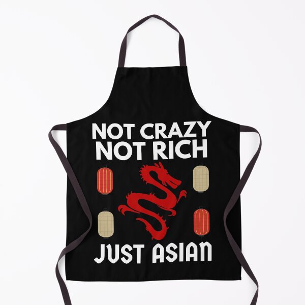 Aperçu de l'œuvre Pas fou pas riche juste asiatique drôle dragon créée et vendue par Printshac.