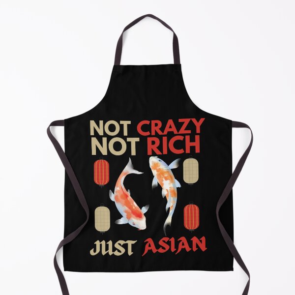Aperçu de l'œuvre Pas fou pas riche juste asiatique drôle Koi Karps créée et vendue par Printshac.