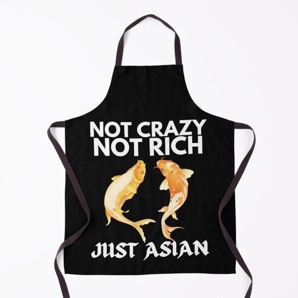 Aperçu de l'œuvre Pas fou pas riche juste asiatique drôle Koi Karps créée et vendue par Printshac.