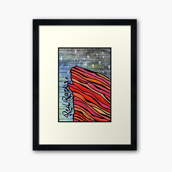 Red Rocks Framed Art Print